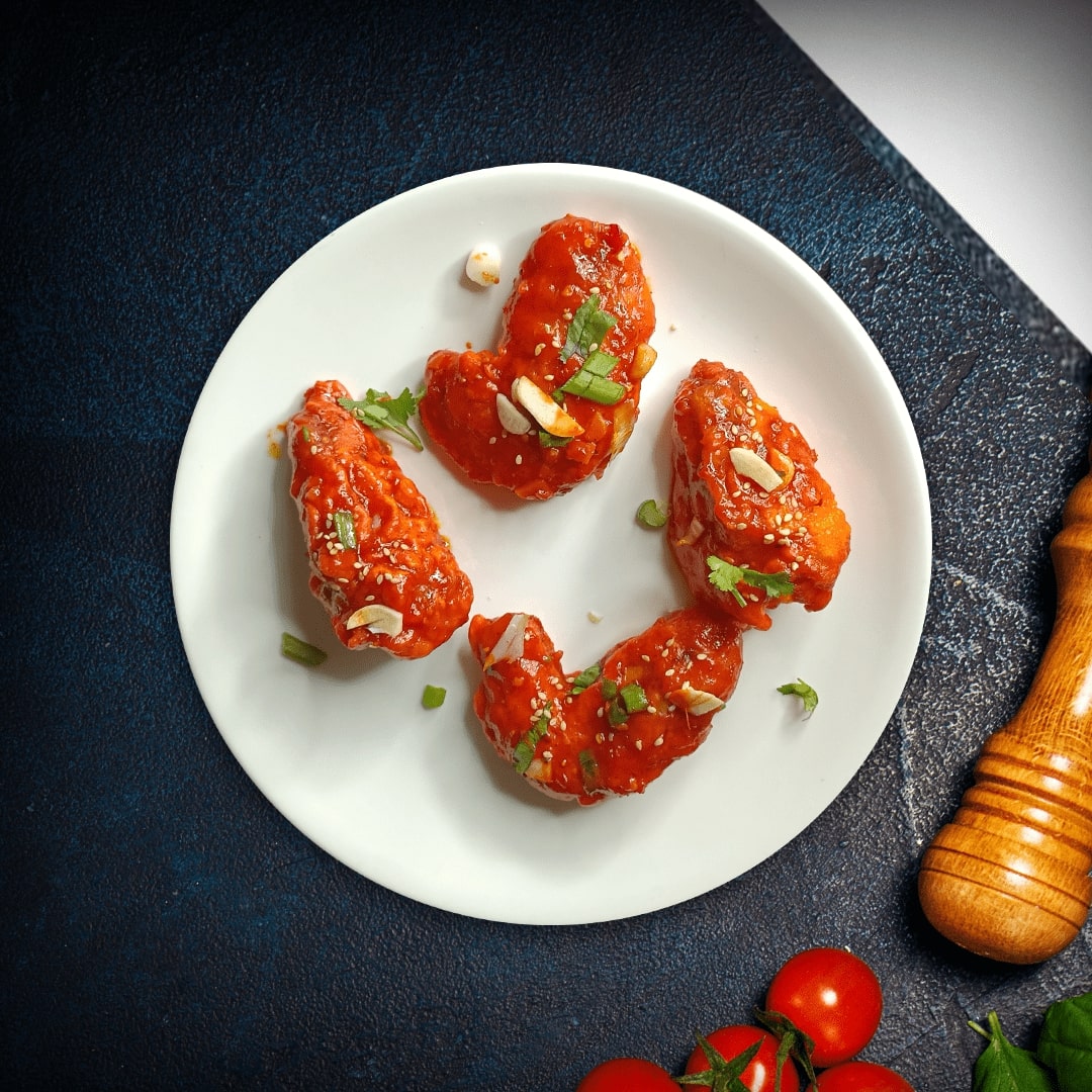 Hot Garlic Chicken Wings | Hunger End