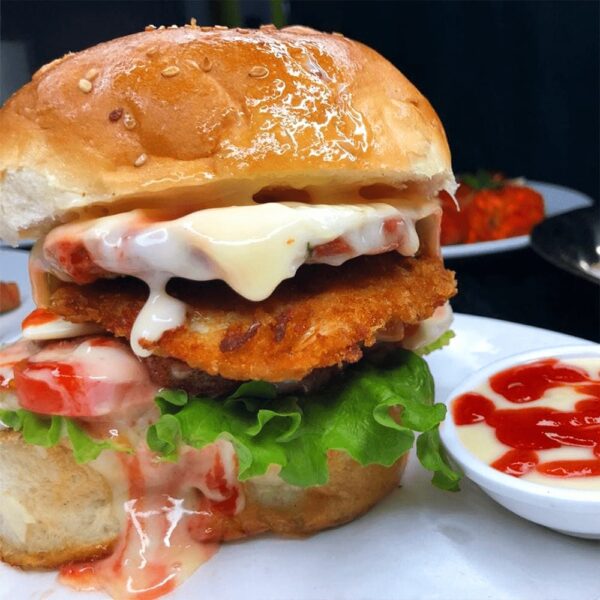 Hunger End Double Decker Chicken Burger